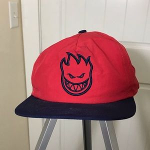 Red/Blue Spitfire Collapsable SnapBack Hat